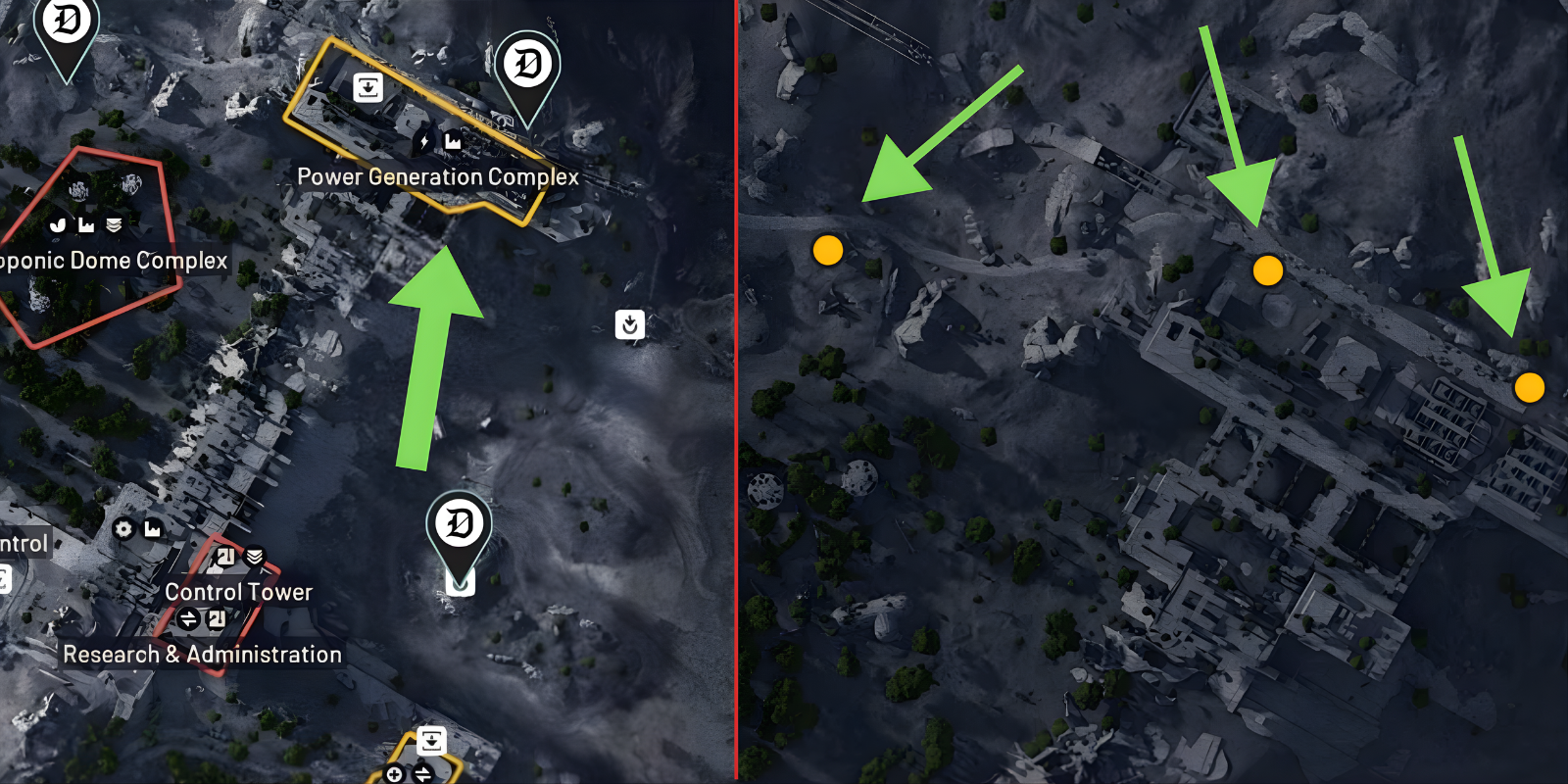 Northern cactus location on Dam Battleground map