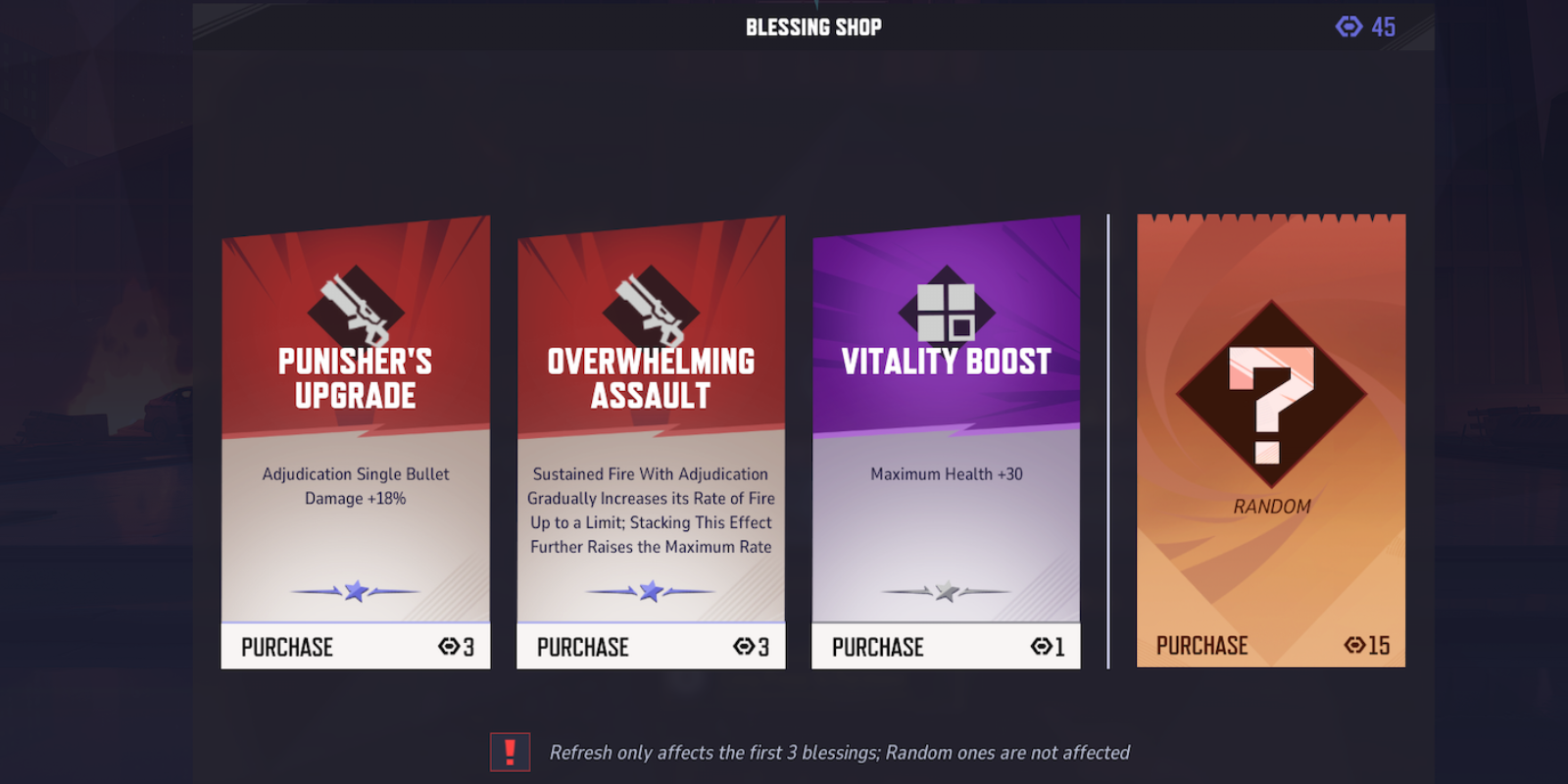 Blessing shop with moon points
