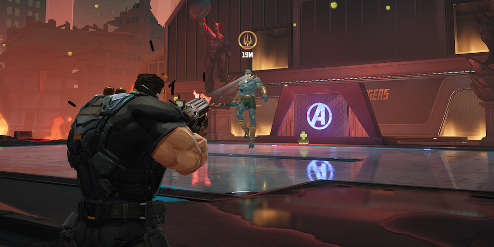 Fighting Zombie Namor with Punisher