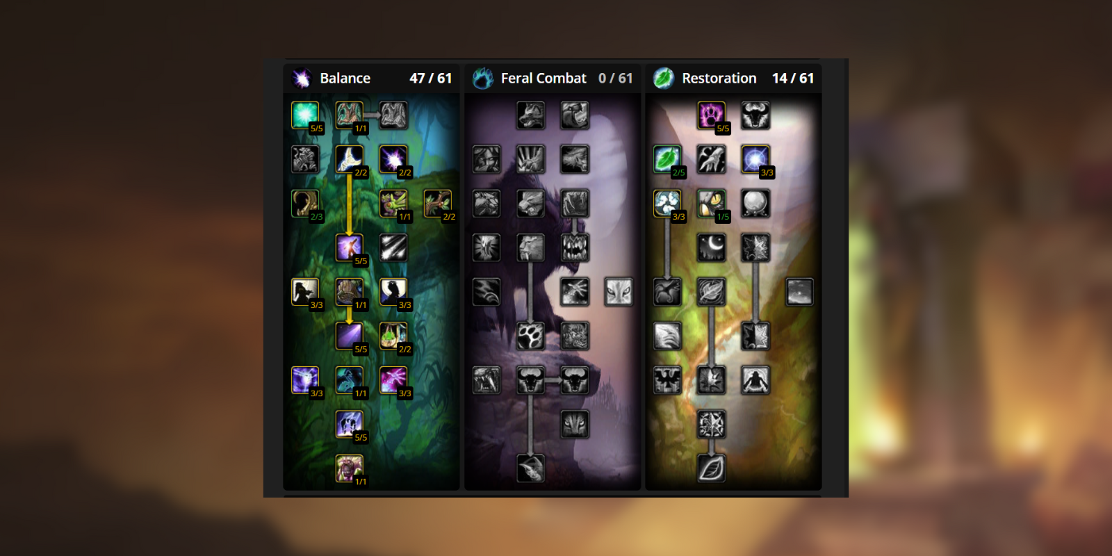 Balance Druid Talent Tree