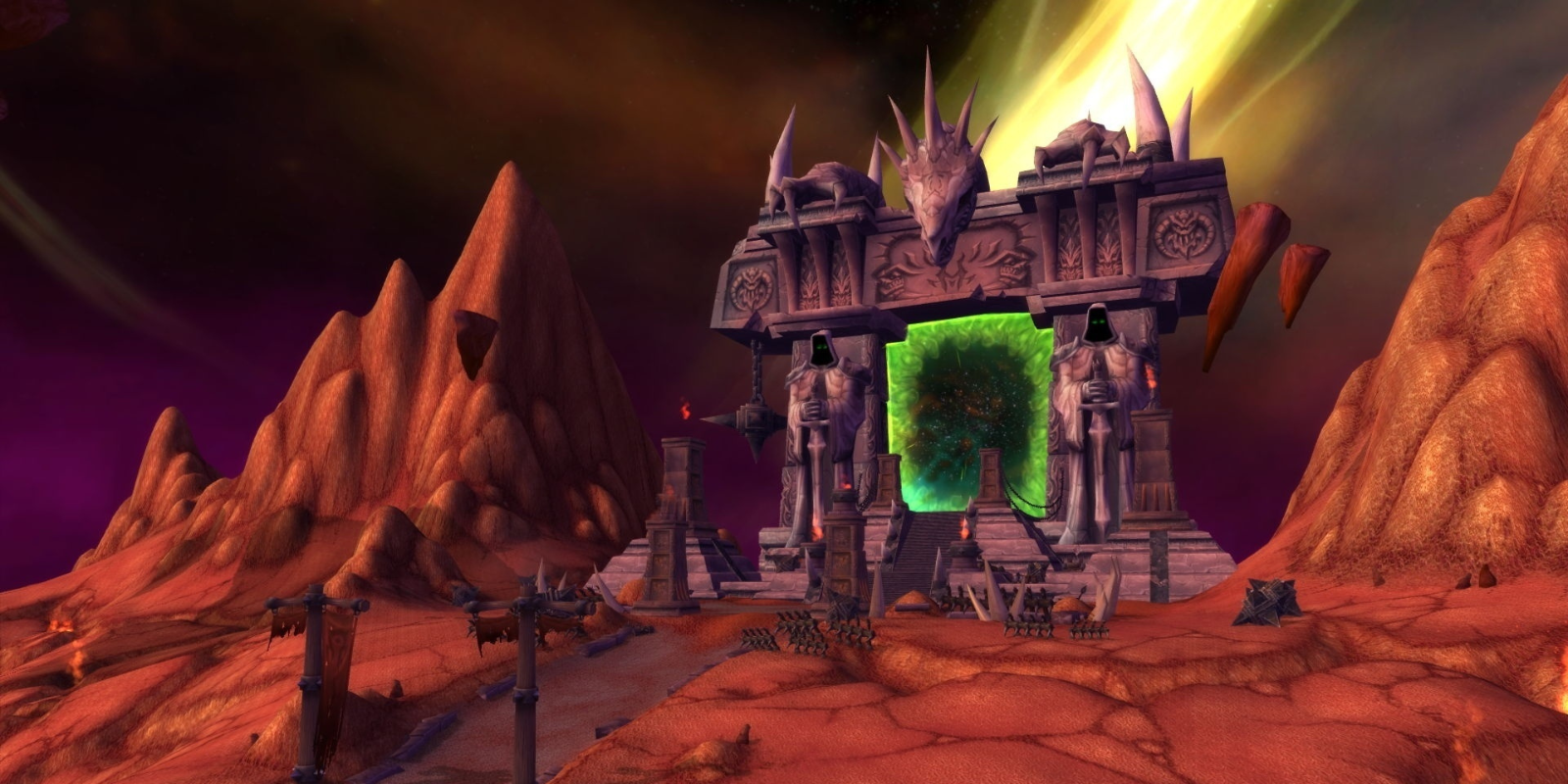 Hellfire Peninsula landscape in TBC Classic