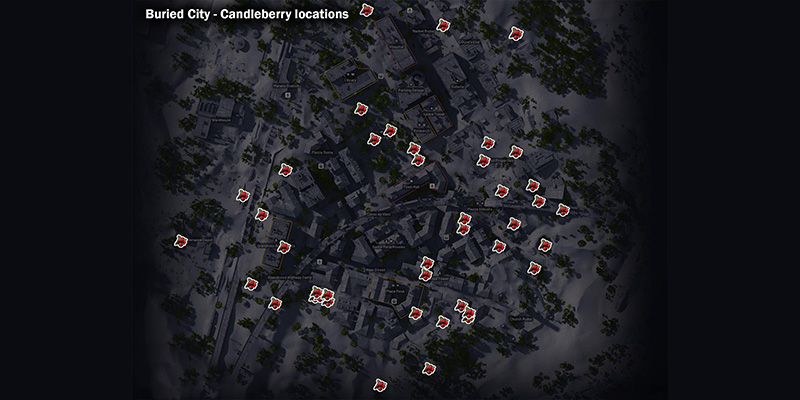Candleberry Sources in Cold Snap Maps