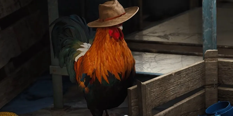 Scrappy the rooster companion in ARC Raiders