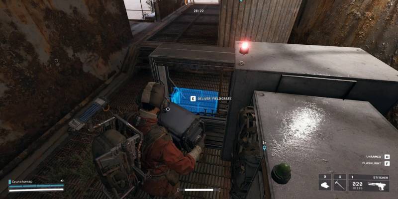 Field Depot Supply Station with blue hologram