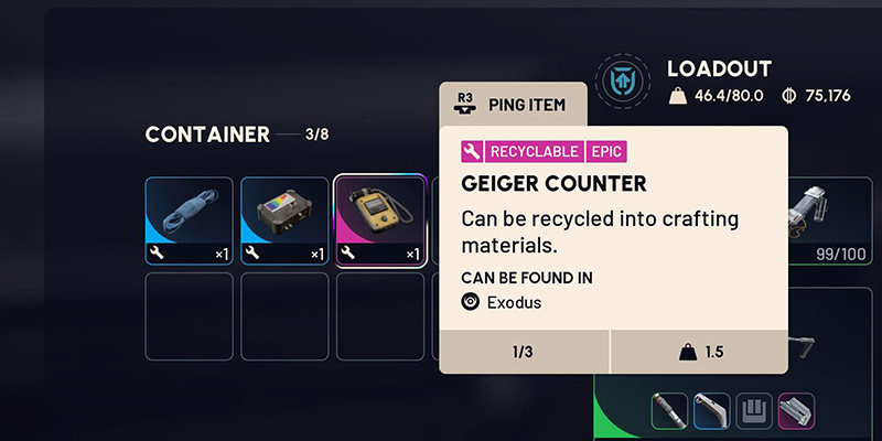 Geiger Counter in ARC Raiders inventory