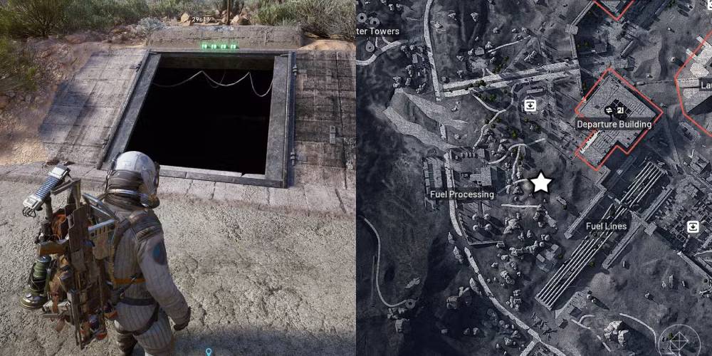 Hidden Bunker Entrance on Spaceport