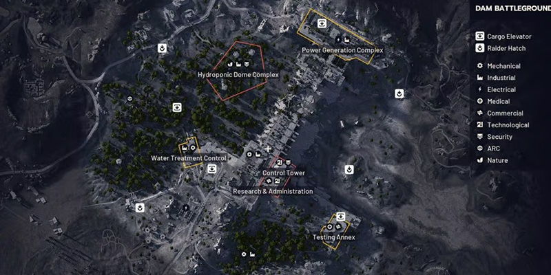 Dam Battlegrounds vehicle locations