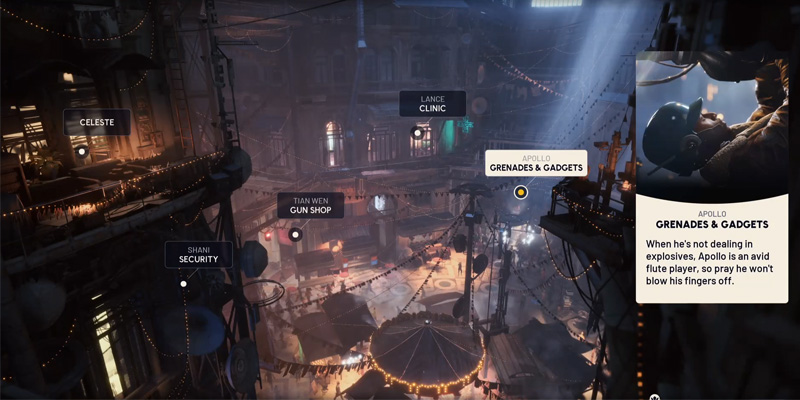 Apollo the Grenades and Gadgets Trader in Speranza