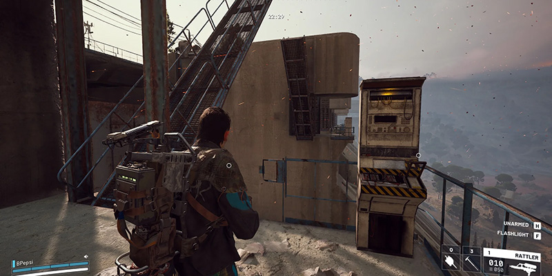 Rooftop combat scenario