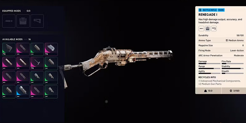 ARC Raiders Renegade Battle Rifle