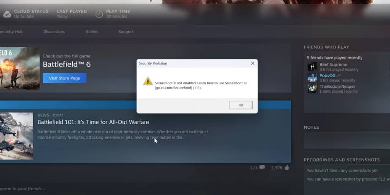 BIOS Configuration Interface