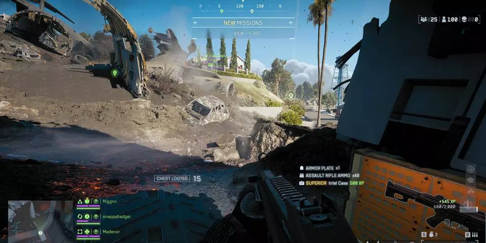 REDSEC mission selection on map