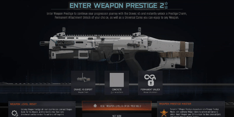 Black Ops 7 Weapon Prestige
