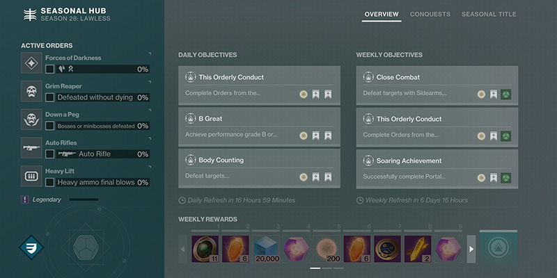 Active Orders Interface