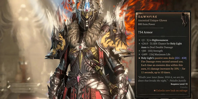 Auradin Dawnfire Build