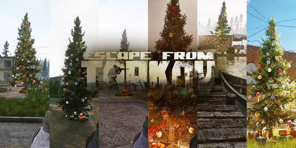 All Christmas tree locations on Tarkov maps