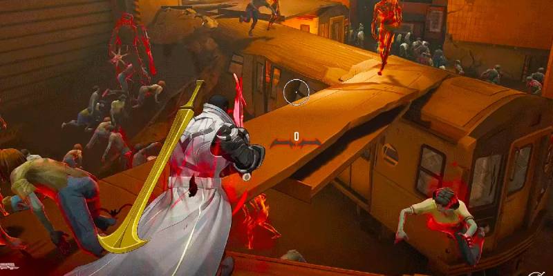 Blade fighting zombies in Nightmare 4 difficulty