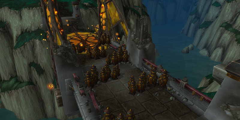 Siege of Niuzao Temple entrance