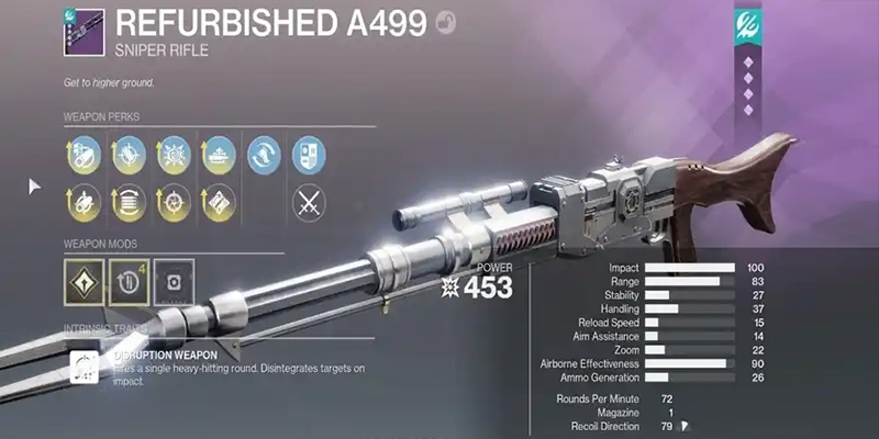  Refurbished A499 Stats