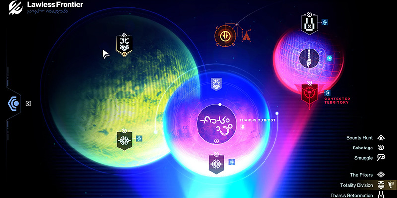 Lawless Frontiers Territory Map