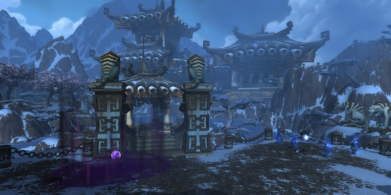 Shado-Pan Monastery entrance location in Kun-Lai Summit