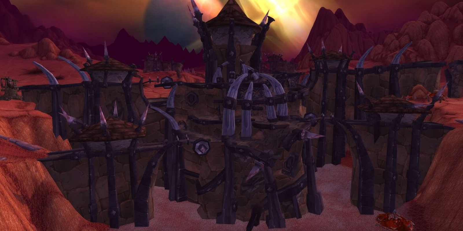 Hellfire Citadel entrance in Hellfire Peninsula