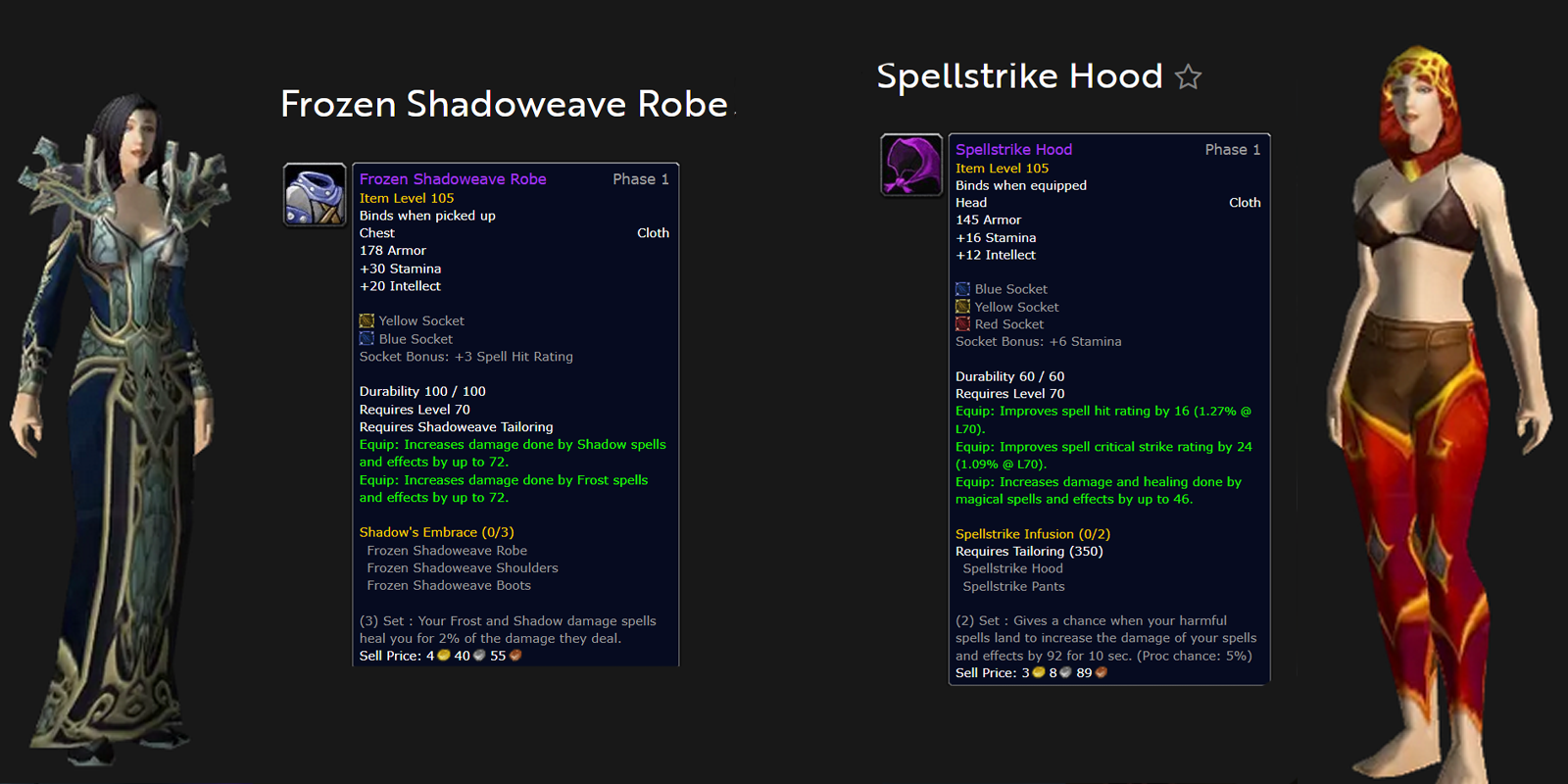 TBC Destruction Warlock BiS Gear