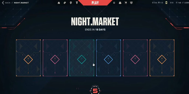 Valorant Night Market Interface