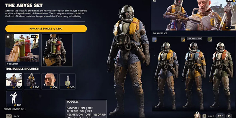 ARC Raiders Abyss Cosmetic Set