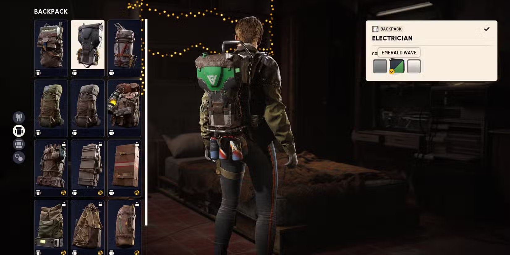 Arc Raiders Electrician Backpack Emerald Wave Variant