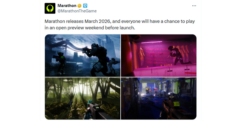 Marathon Free Weekend Announcement