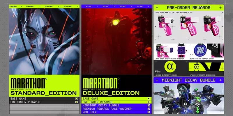 Marathon Pre-Order Bonuses