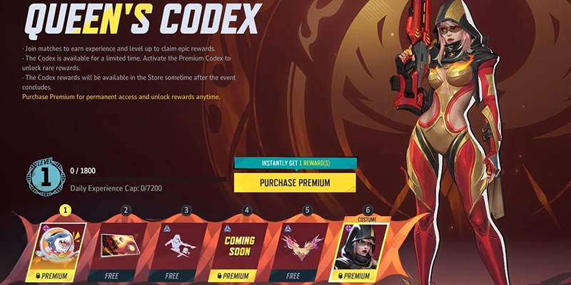 Marvel Rivals Queen's Codex event rewards