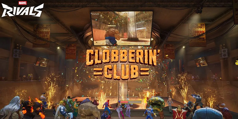 The Clobberin' Club underground arena in Marvel Rivals Times Square