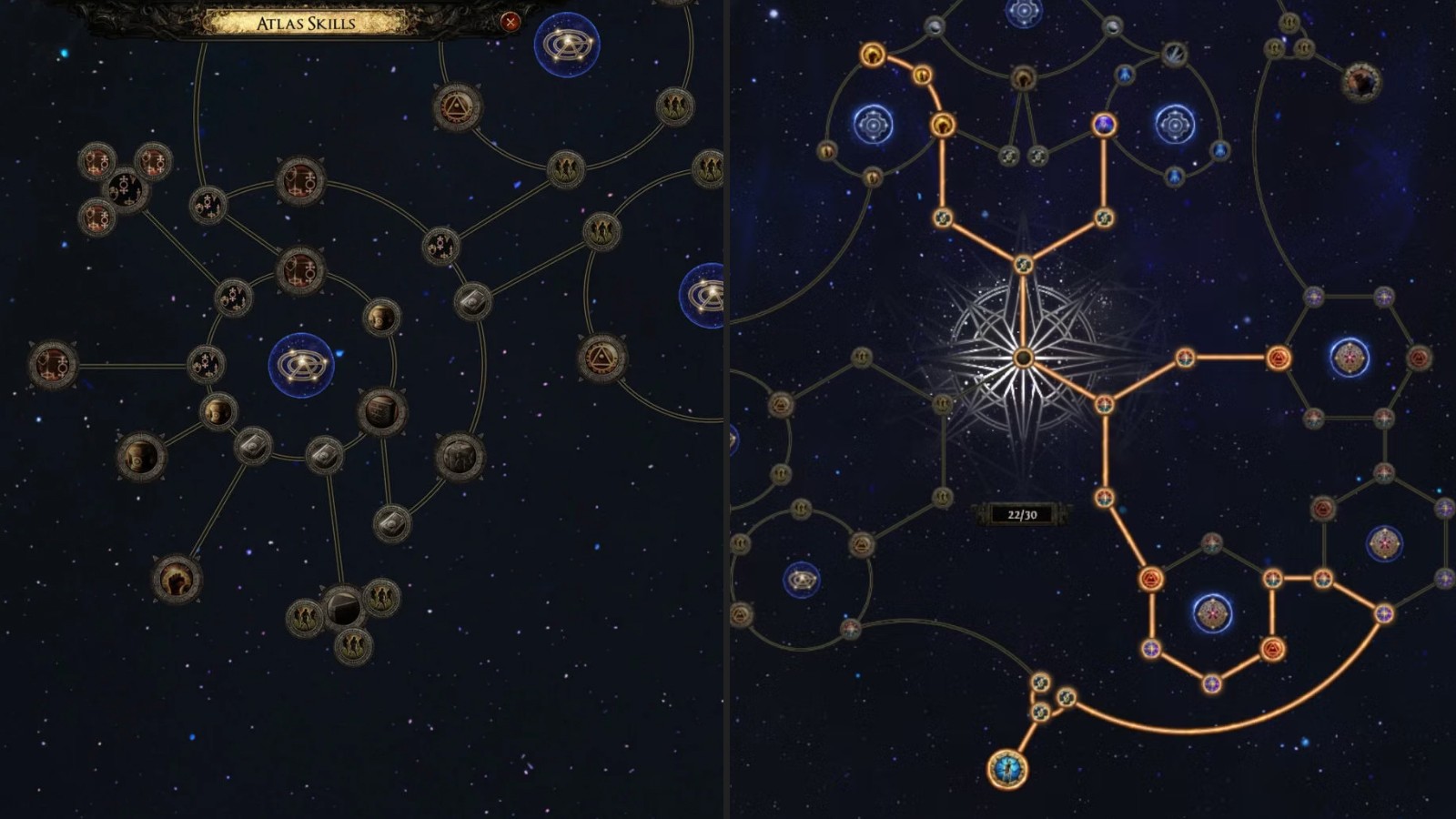 Path of Exile 2 Atlas passive tree