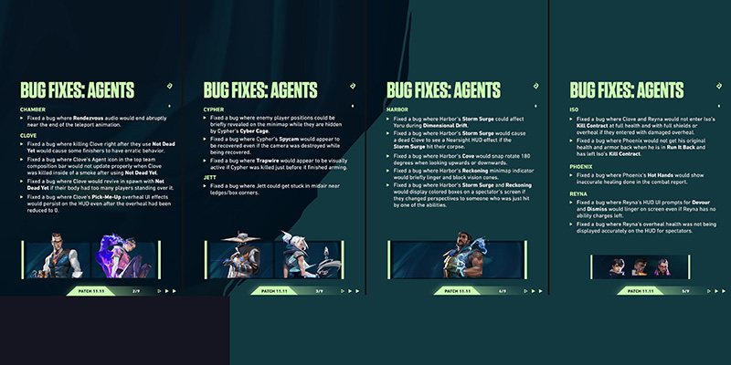 Valorant Agents Bug Fixes