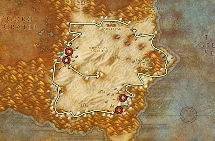 Tanaris Mithril Mining Route