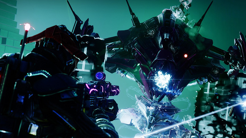 Guardian performing a finisher on a Champion