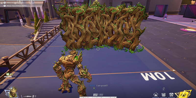 Groot's wall abilities
