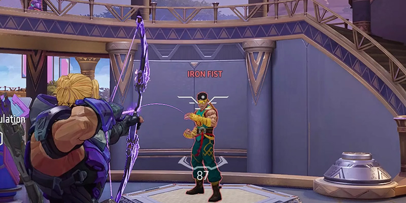 Marvel Rivals gameplay showing third-person perspective