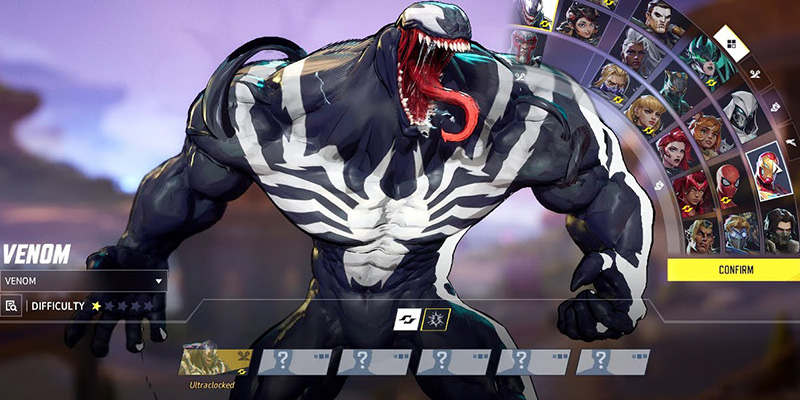 Marvel Rivals hero selection screen