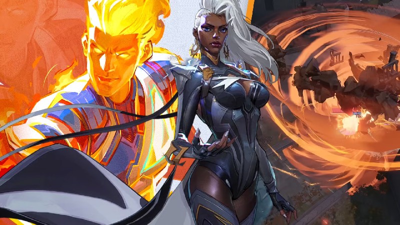 Storm and Human Torch Team-Up