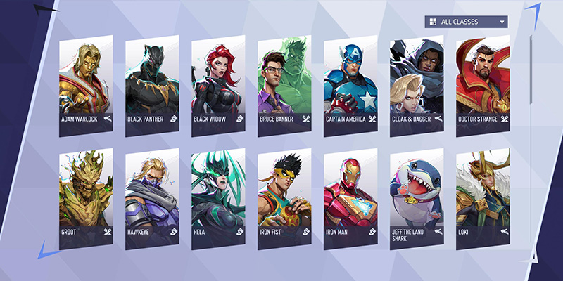 Marvel Rivals Hero Selection