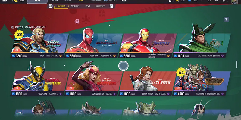 Marvel Rivals Quick Play Interface