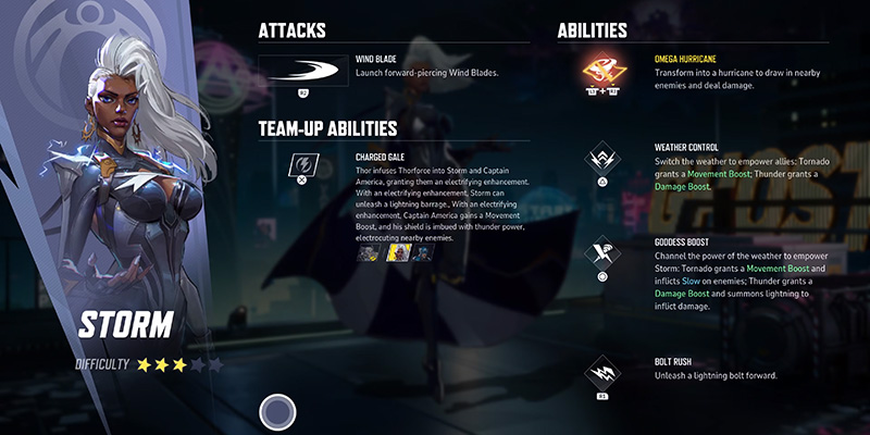 Storm abilities