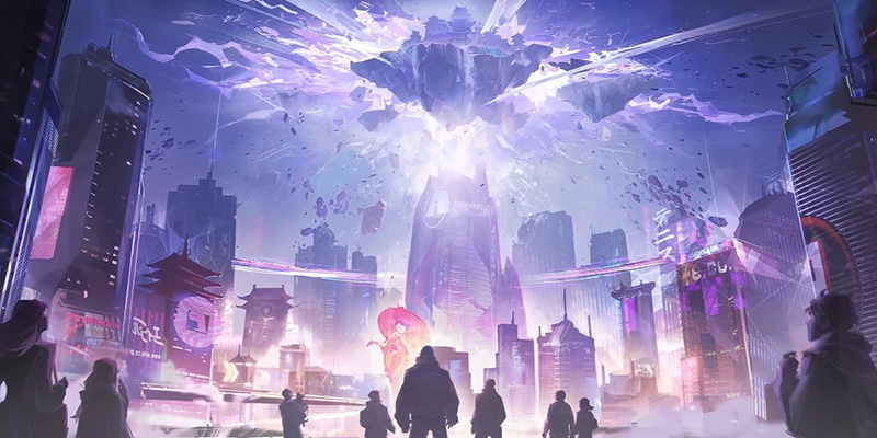 Tokyo 2099 Futuristic Cityscape
