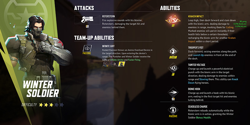 Winter Soldier ability showcase