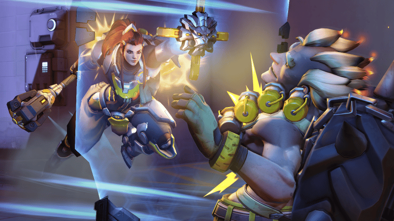 Brigitte peeling enemies away from her team