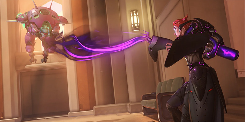 Moira with biotic grasp abilities active