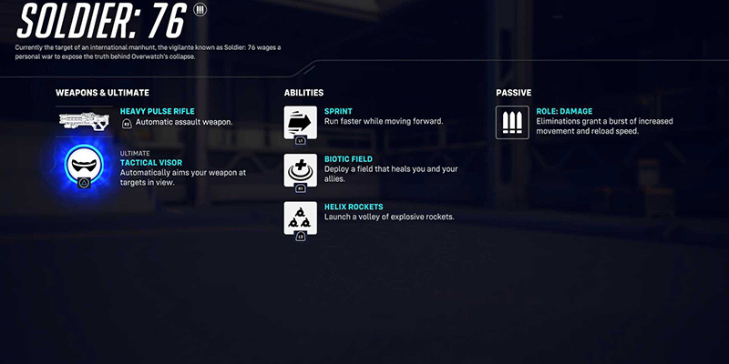 Soldier: 76 Abilities Overview